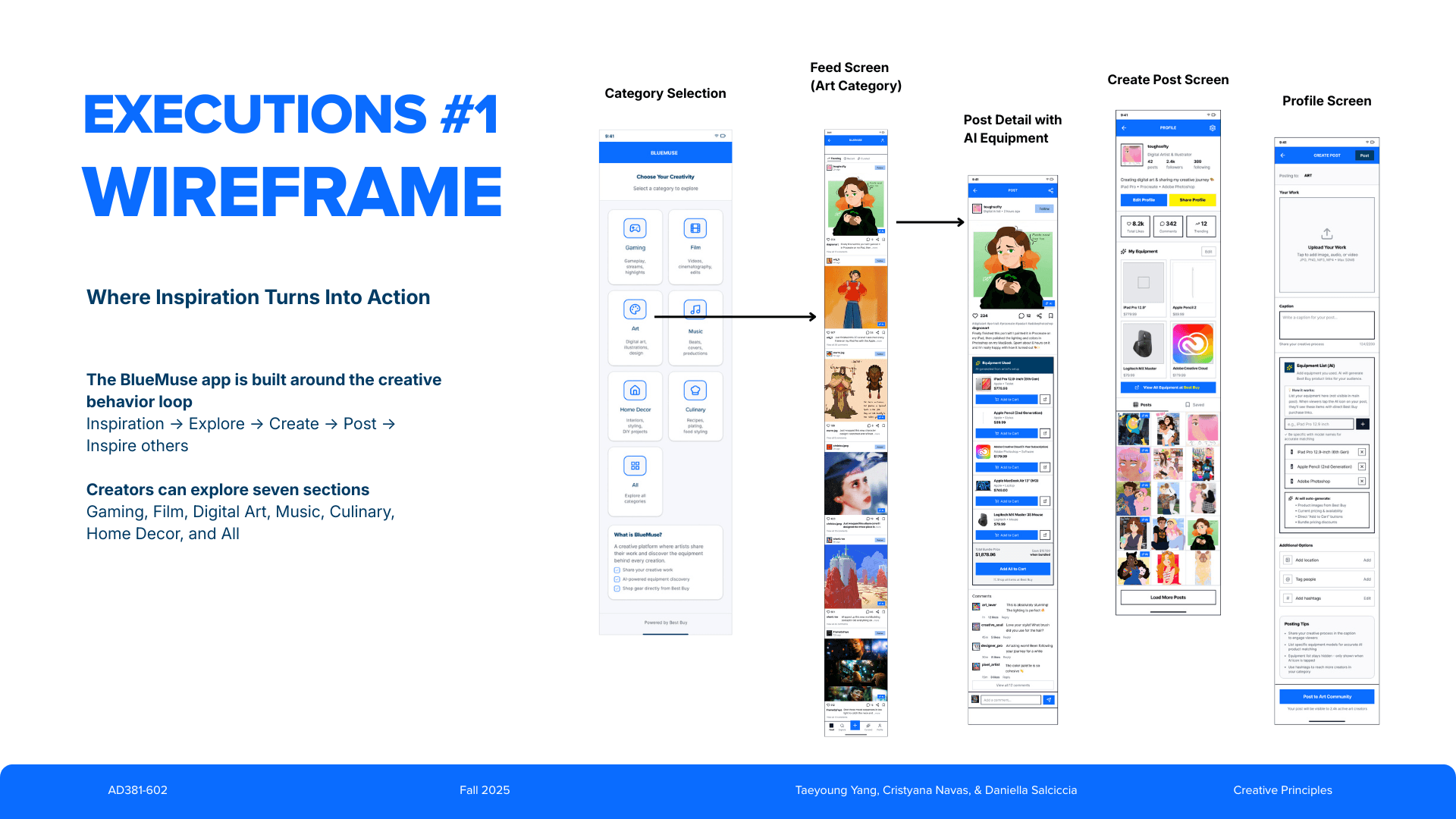 BlueMuse wireframe 2